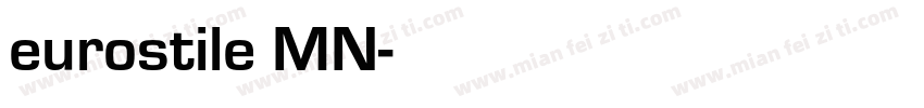 eurostile MN字体转换